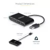 StarTech.com ST4200MINI2-USB-HUB interfeisa centrmezgls USB 2.0 480 Mbit/s Melns