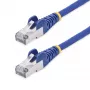 StarTech.com 2 m zils CAT8 Ethernet kabelis, bez aizķeršanās RJ45, 25G/40G, 2000 MHz, 100 W PoE++, S/FTP, 26AWG tīra vara stieple, LSZH, ekranēts tīkla ielāpu vads ar spriedzes samazinājumiem, individuāli testēts