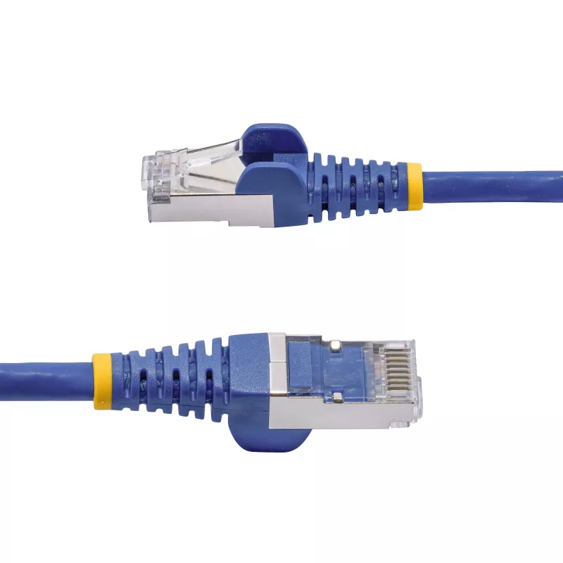 StarTech.com 2 m zils CAT8 Ethernet kabelis, bez aizķeršanās RJ45, 25G/40G, 2000 MHz, 100 W PoE++, S/FTP, 26AWG tīra vara stieple, LSZH, ekranēts tīkla ielāpu vads ar spriedzes samazinājumiem, individuāli testēts