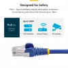 StarTech.com 2 m zils CAT8 Ethernet kabelis, bez aizķeršanās RJ45, 25G/40G, 2000 MHz, 100 W PoE++, S/FTP, 26AWG tīra vara stieple, LSZH, ekranēts tīkla ielāpu vads ar spriedzes samazinājumiem, individuāli testēts