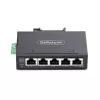 StarTech.com 5-Portu Nepārvaldāms Industriālais Tīkla Slēdzis, 100/1000 Ethernet, DIN Sliedes/Sienas Stiprināms, Izturīgs IP30 Gigabit Slēdzis, -40F-167F, 9~60V DC, TAA Atbilstošs