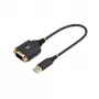 StarTech.com 1 pēda (30 cm) USB–seriālais adaptera kabelis, COM saglabāšana, maināmi uzgriežņi/skrūves, USB-A uz DB9 RS232, FTDI IC, ESD aizsardzība, Windows/macOS/Linux