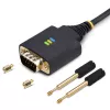 StarTech.com 1 pēda (30 cm) USB–seriālais adaptera kabelis, COM saglabāšana, maināmi uzgriežņi/skrūves, USB-A uz DB9 RS232, FTDI IC, ESD aizsardzība, Windows/macOS/Linux