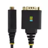 StarTech.com 1 pēda (30 cm) USB–seriālais adaptera kabelis, COM saglabāšana, maināmi uzgriežņi/skrūves, USB-A uz DB9 RS232, FTDI IC, ESD aizsardzība, Windows/macOS/Linux