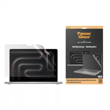Ekrāna aizsargs PanzerGlass Dual Privacy MacBook Pro 16 collu M1 M2 M3 M4 Caurspīdīgs