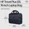 Klēpjdatora soma HP Travel Plus 22L 16 collu portfelis vienkrāsains