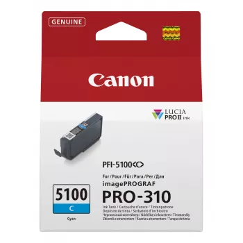 Canon PFI-5100 C tintes kasetne 1 gab. Oriģināla Ciāna