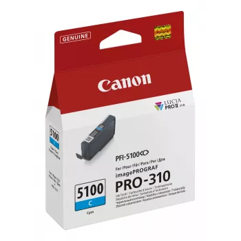 Canon PFI-5100 C tintes kasetne 1 gab. Oriģināla Ciāna