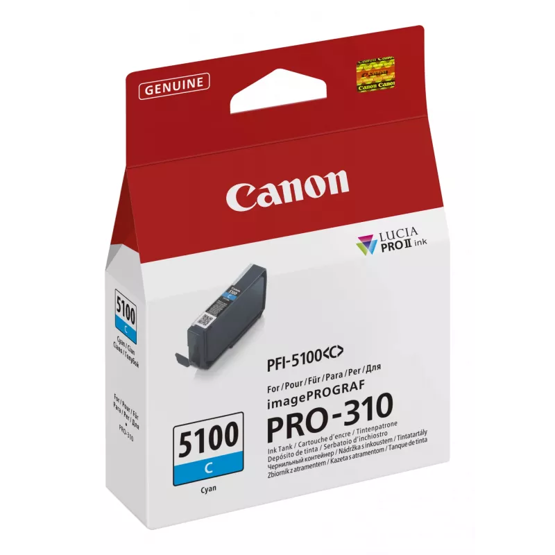 Canon PFI-5100 C tintes kasetne 1 gab. Oriģināla Ciāna