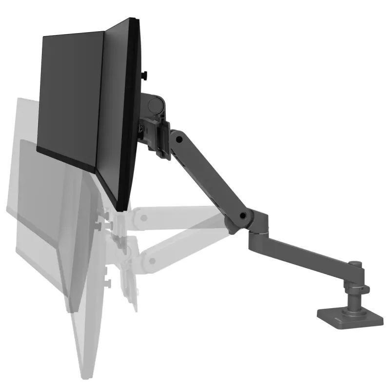 Ergotron LX Pro Series 45-684-293 monitora stiprinājuma statīvs 68.6 cm 27 collas Galda pelēks