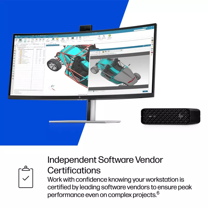 HP Z2 G1i Intel Core Ultra 9 285K 64 GB DDR5-SDRAM NVIDIA RTX 2000 Ada Windows 11 Pro Mini PC Workstation AI Workstation, AI PC