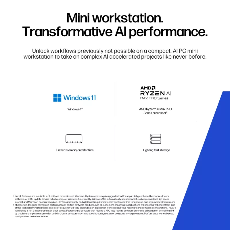 Darbstacija HP Z2 Mini G1a Intel procesors 16GB RAM 2TB SSD Windows 11 Pro