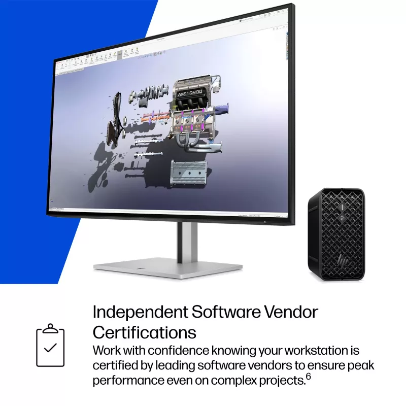 Darbstacija HP Z2 Mini G1a Intel procesors 16GB RAM 2TB SSD Windows 11 Pro