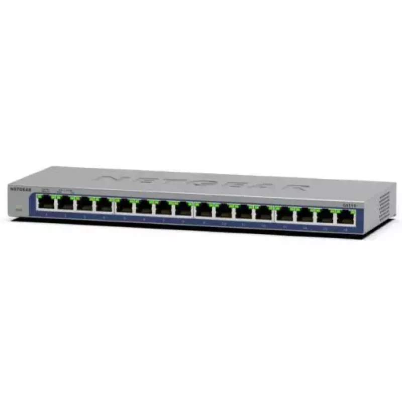 NETGEAR GS116 Nepārvaldāms L2 Gigabit Ethernet (10/100/1000) Melns