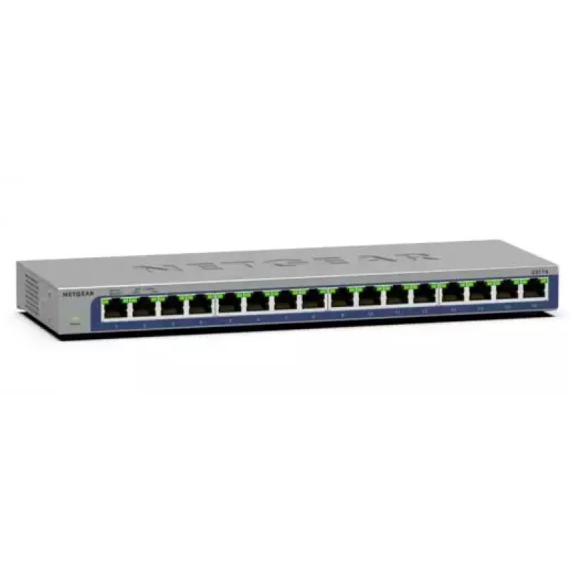 NETGEAR GS116 Nepārvaldāms L2 Gigabit Ethernet (10/100/1000) Melns