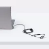 StarTech.com Universāla klēpjdatora slēdzene 2 m, drošības trosis piezīmjdatoriem, saderīga ar Noble Wedge/Nano/K-Slot, aizslēgšanas trosis ar atslēgu, griešanai izturīgs oglekļa tērauda trosis