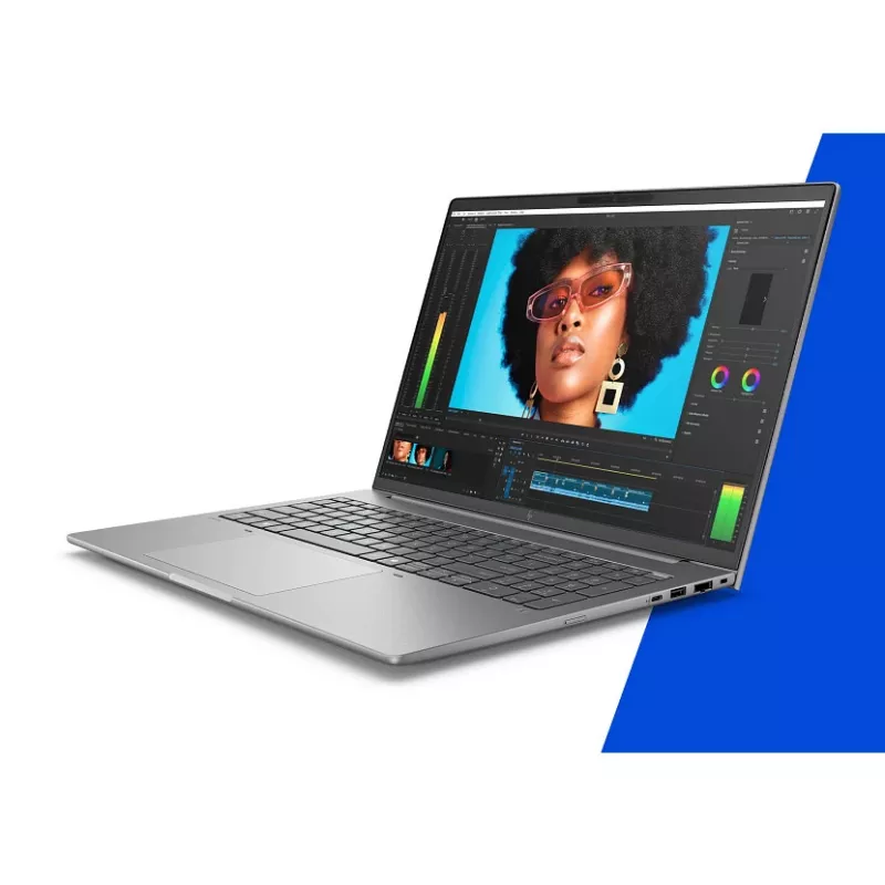HP ZBook 8 G1i 16 A3ZU1ET mobilā darbstacija, Intel Core Ultra 7 265H vPro, 16 collu WQUXGA (3840x2400) IPS 500 nits, 64 GB RAM, 2 TB SSD, NVIDIA RTX 500 Ada, Wi-Fi 7, Windows 11 Pro, pelēka