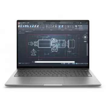 HP ZBook 8 G1i 16 A3ZU2ET mobilā darbstacija, Intel Core Ultra 7 255H, 16 collu 2.5K (2560x1600) IPS, 32 GB RAM, 1 TB SSD, NVIDIA RTX 500 Ada, Wi-Fi 7, Windows 11 Pro, vācu QWERTZ tastatūra, Meteor Silver