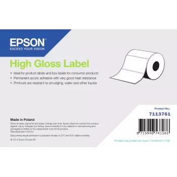 Epson uzlīmju rullis C7500/C8000, 76 mm x 51 mm, 2310 uzlīmes (rullī)