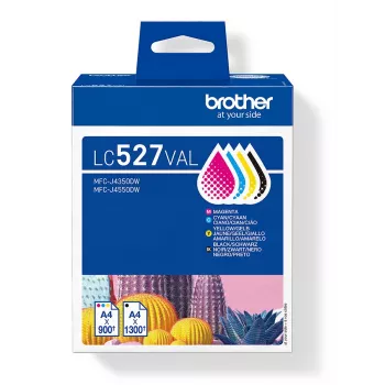 Brother LC527VAL CMYK – tintes kasetņu komplekts – 1×1300, 3×900 lapas
