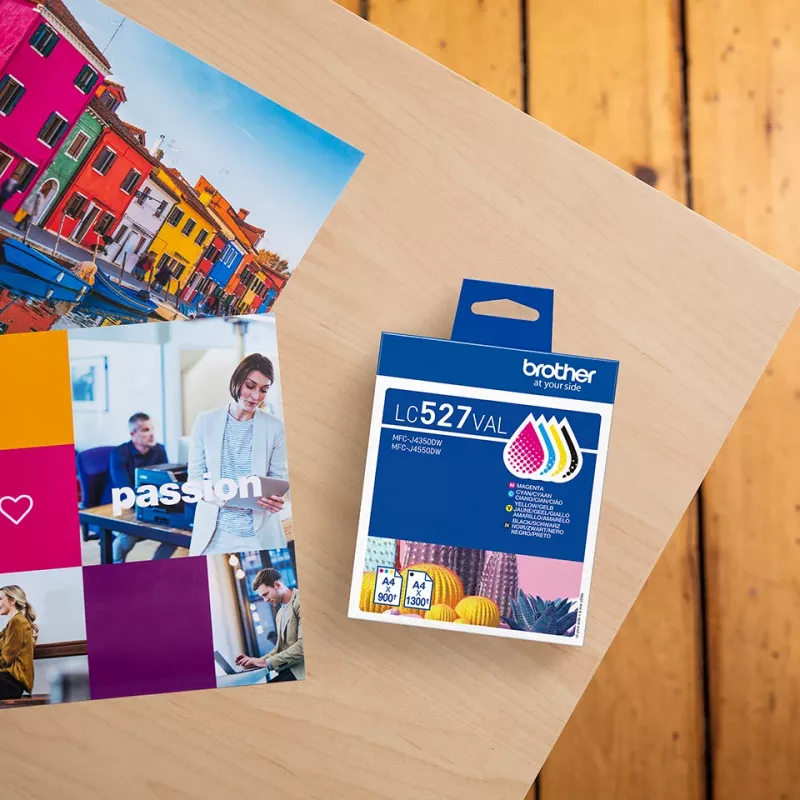 Brother LC527VAL CMYK – tintes kasetņu komplekts – 1×1300, 3×900 lapas