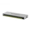 NETGEAR GS116EP pārvaldāms L2/L3 Gigabit Ethernet (10/100/1000) Power over Ethernet (PoE) pelēks