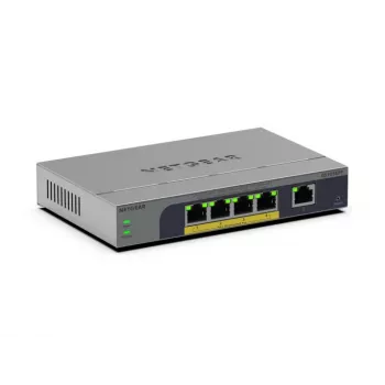 NETGEAR GS105EPP Nepārvaldāms Gigabit Ethernet (10/100/1000) Power over Ethernet (PoE) Galda/sienas stiprinājuma pelēks