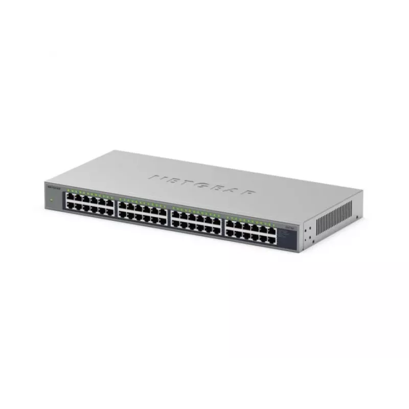 NETGEAR GS748 Nevaldāms Gigabit Ethernet (10/100/1000) Pelēks