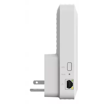 Bezvadu diapazona paplašinātājs Netgear EAX17, divu joslu 2,4/5 GHz, 802.11ax/ac, 4x4, Gigabit Ethernet, balts