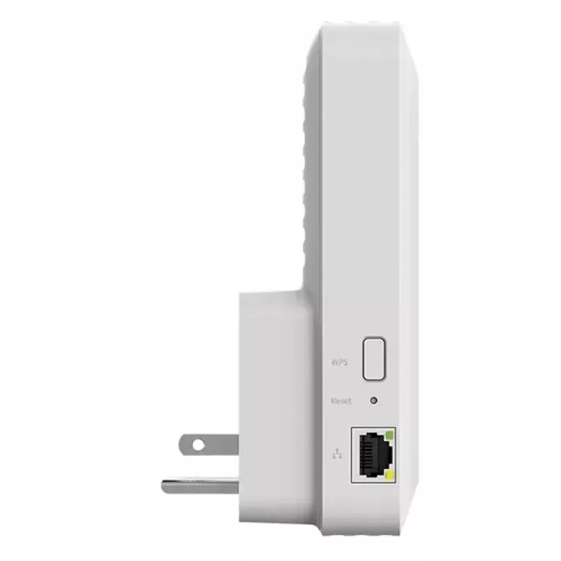 Bezvadu diapazona paplašinātājs Netgear EAX17, divu joslu 2,4/5 GHz, 802.11ax/ac, 4x4, Gigabit Ethernet, balts