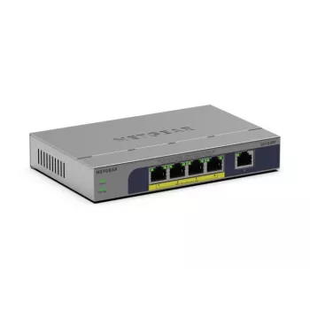 NETGEAR GS105PP Nevadāms Gigabit Ethernet (10/100/1000) Power over Ethernet (PoE) Darbvirsmas/Pie sienas montējams Pelēks