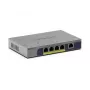 NETGEAR GS105PP Nevadāms Gigabit Ethernet (10/100/1000) Power over Ethernet (PoE) Darbvirsmas/Pie sienas montējams Pelēks