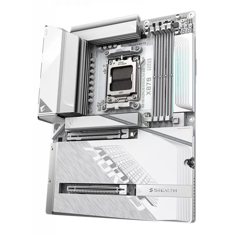Mātesplate GIGABYTE X870 AORUS STEALTH ICE, AMD AM5, ATX