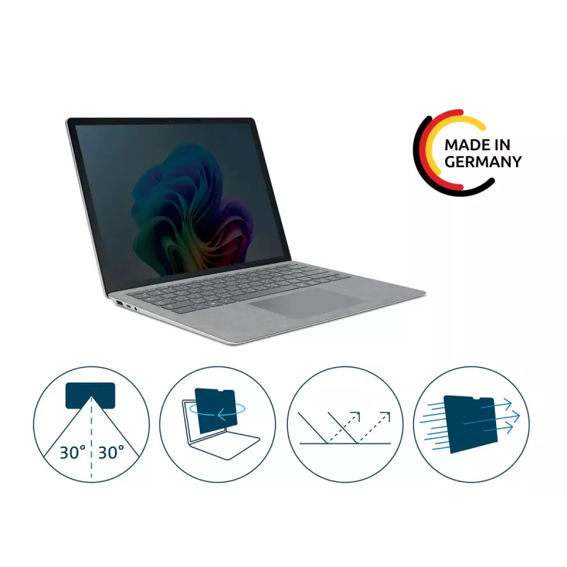 Kensington konfidencialitātes ekrāna filtrs 2-virzienu noņemams Surface Laptop Go 1/2/3