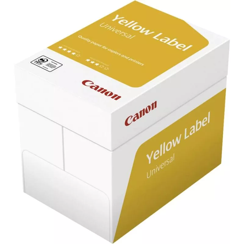 Canon dzeltena Label Universal drukas papīrs A4 (210x297 mm) 500 loksnes Balts