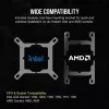 Corsair iCUE LINK H100i LCD RGB AIO šķidruma CPU dzesētājs, 240 mm