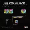 Corsair iCUE LINK H100i LCD RGB AIO šķidruma CPU dzesētājs, 240 mm