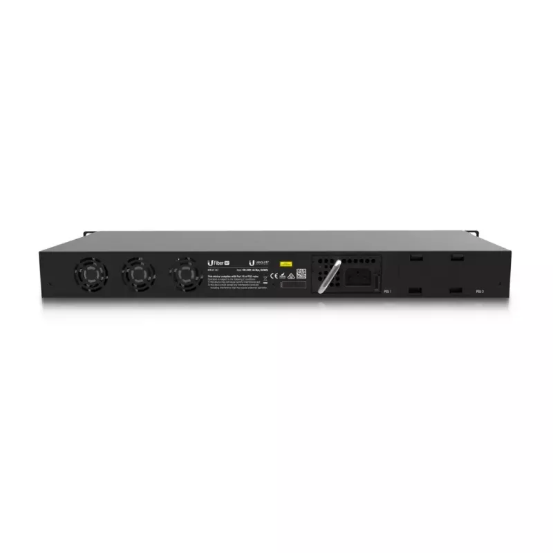 OLT UBIQUITI UF-OLT 1U pārvaldīts optiskais tīkla terminālis, 8 SFP sloti, 2 SFP+ 10G, 512 MB DDR3, 880 MHz CPU, 1U plaukta korpuss, melns