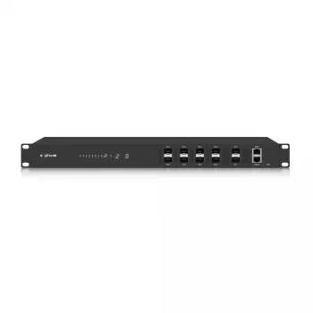 OLT UBIQUITI UF-OLT 1U pārvaldīts optiskais tīkla terminālis, 8 SFP sloti, 2 SFP+ 10G, 512 MB DDR3, 880 MHz CPU, 1U plaukta korpuss, melns