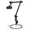 PC mikrofons ENDORFY Solum Studio — USB vadu, 24 bitu/96 kHz, 20–20000 Hz, regulējams galda stiprinājums, skārienjutīgas vadības, austiņu izeja, melns