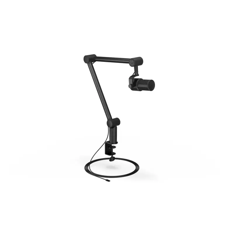 PC mikrofons ENDORFY Solum Studio — USB vadu, 24 bitu/96 kHz, 20–20000 Hz, regulējams galda stiprinājums, skārienjutīgas vadības, austiņu izeja, melns