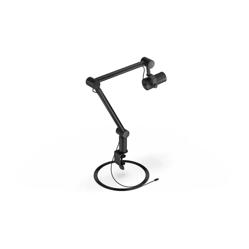 PC mikrofons ENDORFY Solum Studio — USB vadu, 24 bitu/96 kHz, 20–20000 Hz, regulējams galda stiprinājums, skārienjutīgas vadības, austiņu izeja, melns