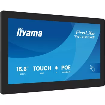 iiyama TW1623AS-B3P datora monitors 39,6 cm (15,6 collu) 1920 x 1080 pikseļi Full HD LED skārienekrāns Melns