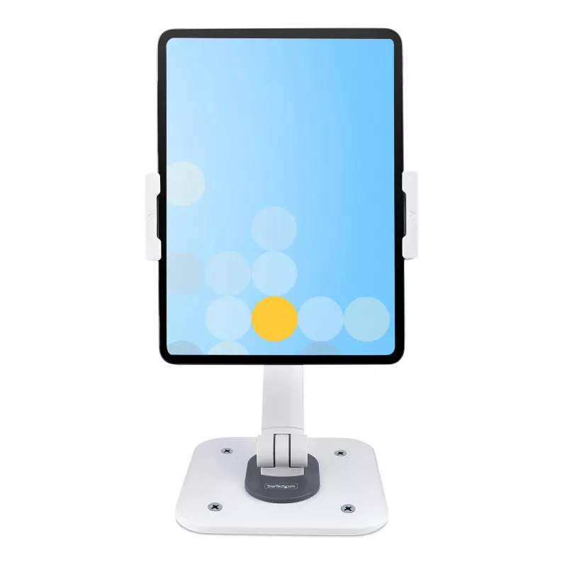 StarTech.com regulējams planšetdatora statīvs galdam – piestiprināms pie sienas – kravnesība 1 kg – ergonomisks, šarnīrsavienojumu universāls planšetdatora statīvs – planšetdatora turētājs galdam ar pagriešanas/grozīšanas/rotācijas funkciju
