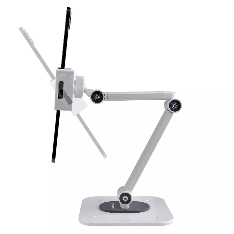 StarTech.com regulējams planšetdatora statīvs galdam – piestiprināms pie sienas – kravnesība 1 kg – ergonomisks, šarnīrsavienojumu universāls planšetdatora statīvs – planšetdatora turētājs galdam ar pagriešanas/grozīšanas/rotācijas funkciju