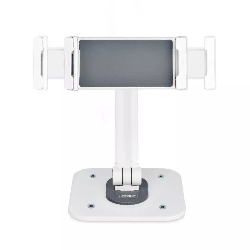 StarTech.com regulējams planšetdatora statīvs galdam – piestiprināms pie sienas – kravnesība 1 kg – ergonomisks, šarnīrsavienojumu universāls planšetdatora statīvs – planšetdatora turētājs galdam ar pagriešanas/grozīšanas/rotācijas funkciju