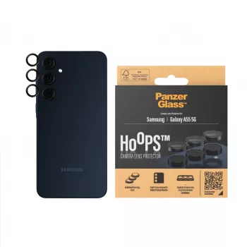 PanzerGlass ® Hoops® kameras objektīva aizsargs melns Samsung Galaxy A55 5G