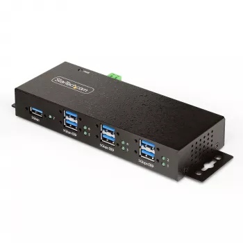 StarTech.com 5G7AINDRM-USB-A-HUB saskarnes centrmezgls USB 3.2 Gen 1 (3.1 Gen 1) Type-B 5000 Mbit/s melns