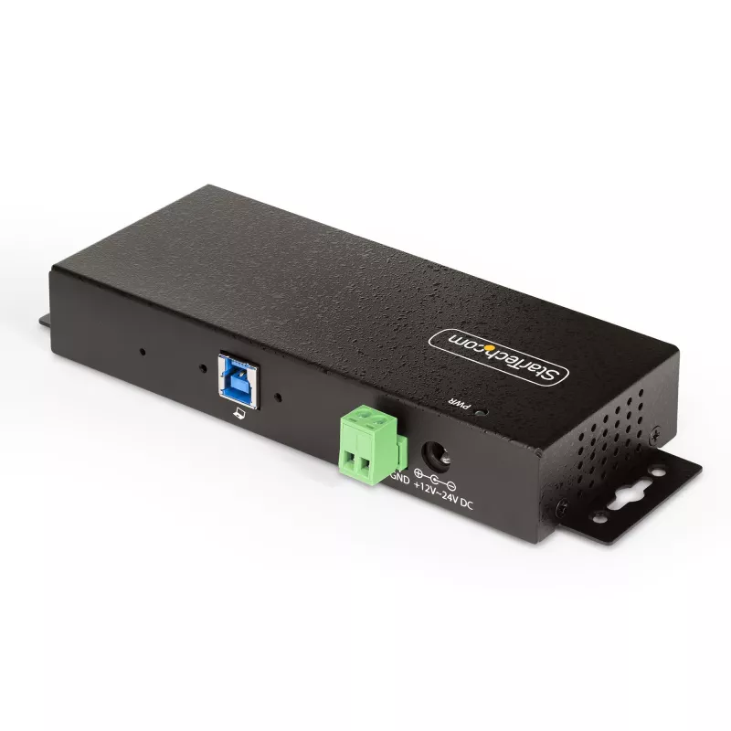 StarTech.com 5G7AINDRM-USB-A-HUB saskarnes centrmezgls USB 3.2 Gen 1 (3.1 Gen 1) Type-B 5000 Mbit/s melns