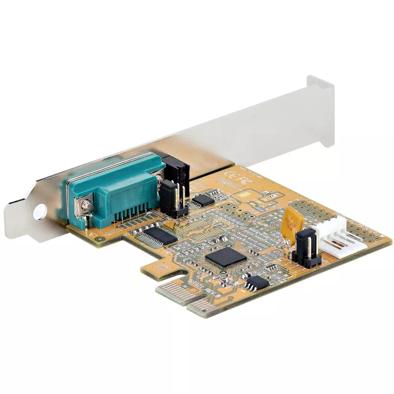 StarTech.com PCI Express seriālā karte, PCIe uz RS232 (DB9) seriālo interfeisu karte, datora seriālā karte ar 16C1050 UART, standarta vai zema profila kronšteini, COM saglabāšana, Windows un Linux